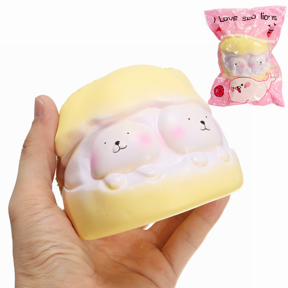 YunXin Squishy Puff Cake 10cm Sweet Slow Rising With Packaging Collection Gift Decor Toy