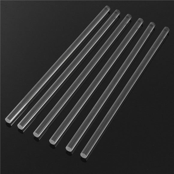 6Pcs 3009.5mm Transparent Acrylic Round Rod Solid Rod