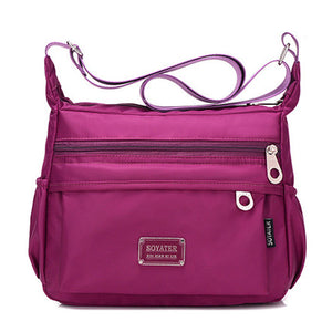 Women Light Weight Nylon Messenger Bags Ladies Casual Shoulderbags Waterproof Crossbody Bags