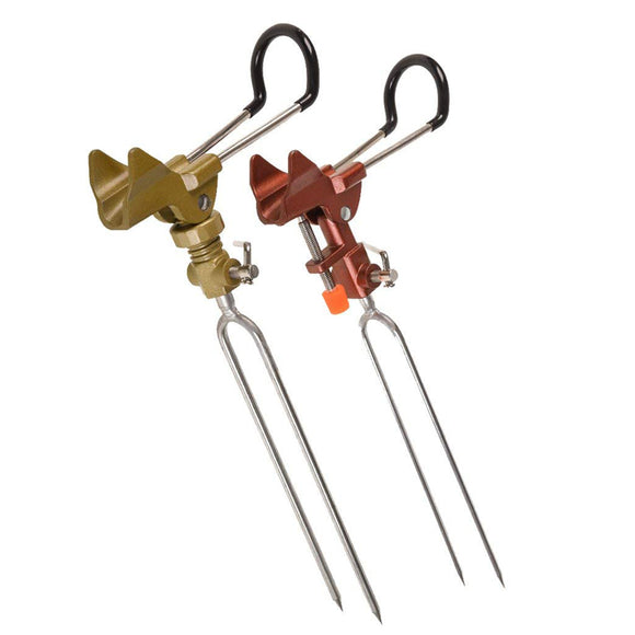 LEO Aluminum Alloy Fishing Rod Holder Adjustable Handle Fishing Pole Support Stand Metal Ground