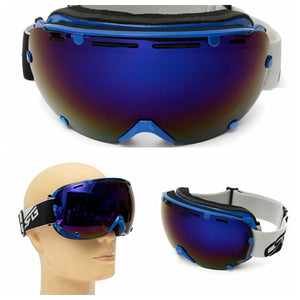 Anti-fog UV Dual Lens Winter Racing Outdoor Snowboard Ski Goggles Sunglasses CRG101-5A