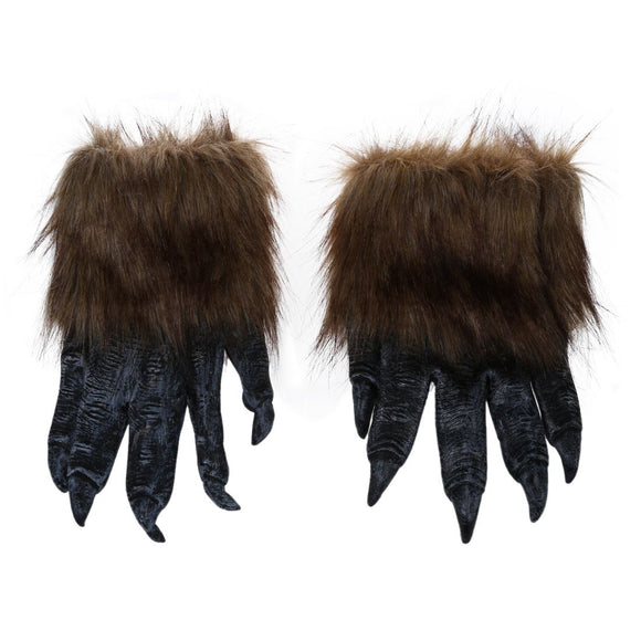 1 Pair Wolf Gloves Halloween Mask Animal Set Werewolf Masquerade