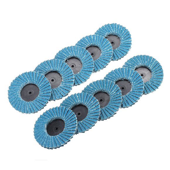 10pcs 2 Inch Sanding Flap Discs 60 and 80 Grit Roll Rock Sanding Disc Grinding Wheel