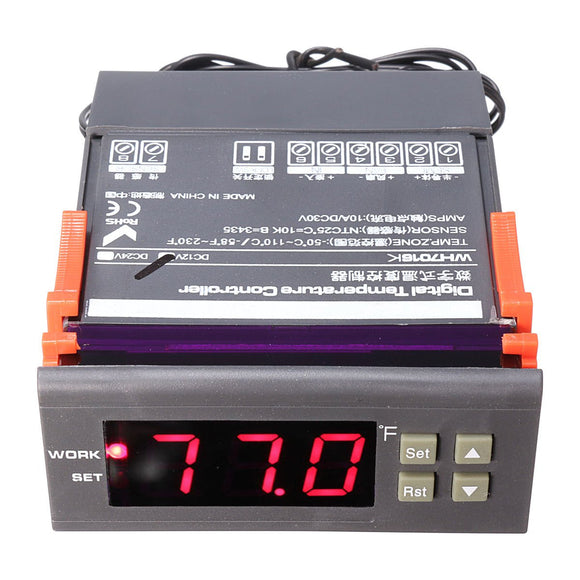 WH7016K DC12V Digital Semiconductor Temperature Controller Thermoelectric Cooler Peltier Thermostat