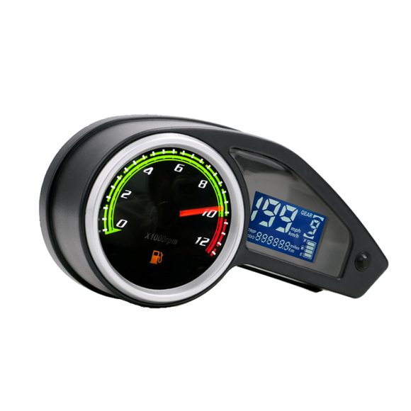 LCD Odometer Water Temperature Meter Temperature Oil Motorcycle Universal Modified Speed Quantity Dial Accessories