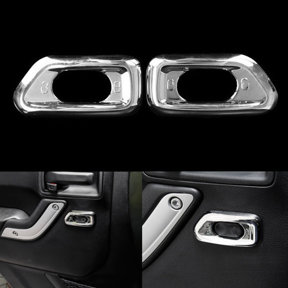 Front Door Central Control Cover Decoration for Jeep Wrangler 2011 to 2016