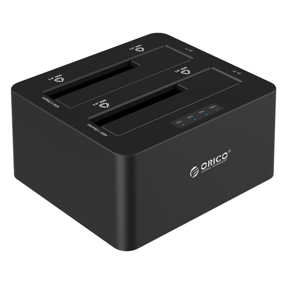 ORICO 6629US3-C Dual-bay USB 3.0 1 to 1 Clone 2.5 3.5 Inch HDD SSD Hard Drive Enclosure Dock