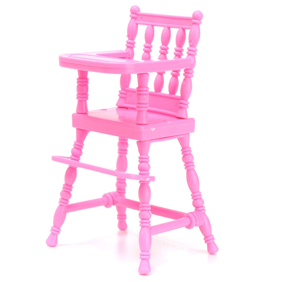 Pink Miniature Chair Toy Furniture For Dollhouse Decoration