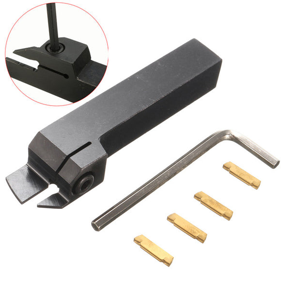 MGEHR1616-3 External Grooving Tool Turning Tool Holder For 3mm Cut With 4pcs MGMN300 Inserts