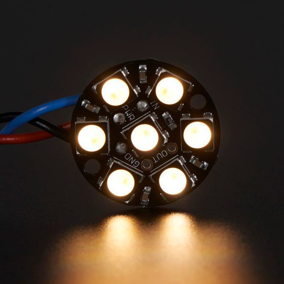 5Pcs NeoPixel Round 7x 5050 RGBW Cool White LED 6000K With Integrated Drivers Module