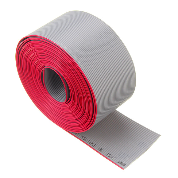 5M 1.27mm Pitch 34 Pin 34P Grey Gray Flat Ribbon Data Cable Wire Connector AWG28 300V