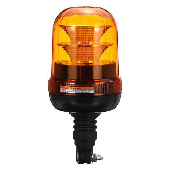 40LED Warning Light 12-24V 4 Flashing Modes Beacon Flexible Din Pole Mount Tractor Warning Light