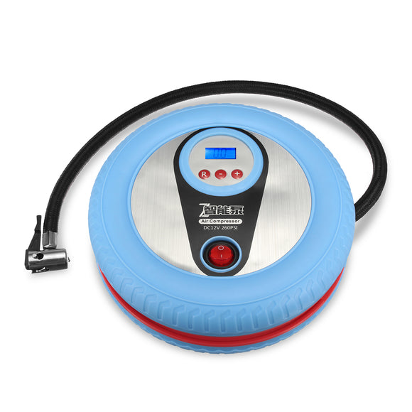 Portable Air Compressor Inflator Pump  Digital 12V  LCD Display 260PSI