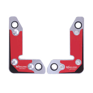 2pcs Right Angle Electric Welding Clamp Strong Magnetic Welding Locator Holder Corner Metal Frame Tools