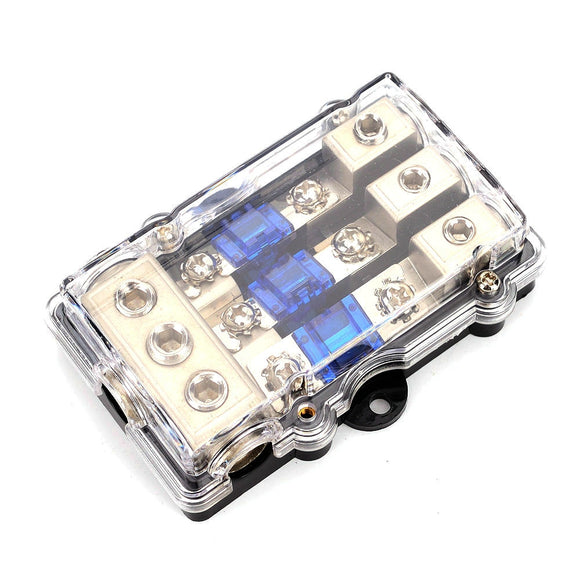 60A Car Motor Stereo Audio Power Fuse Holder Block Fuse Box Universal Waterproof