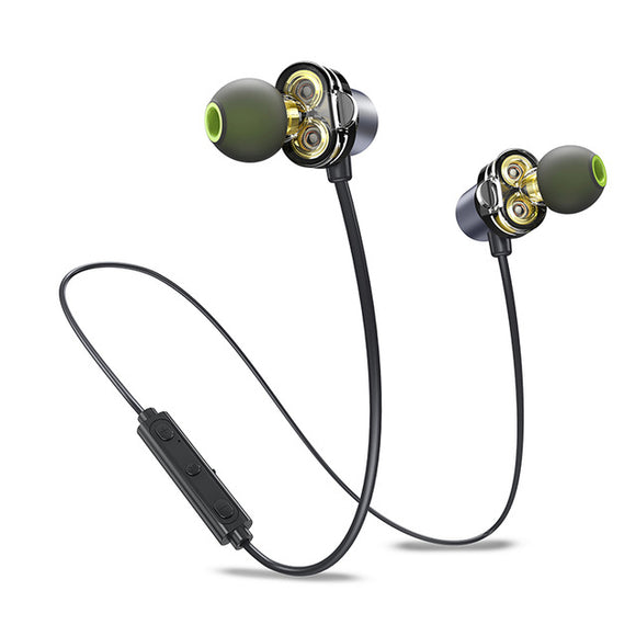 Awei X650BL bluetooth Dual Driver Magnetic In-ear Earphone with Microphone Line Control