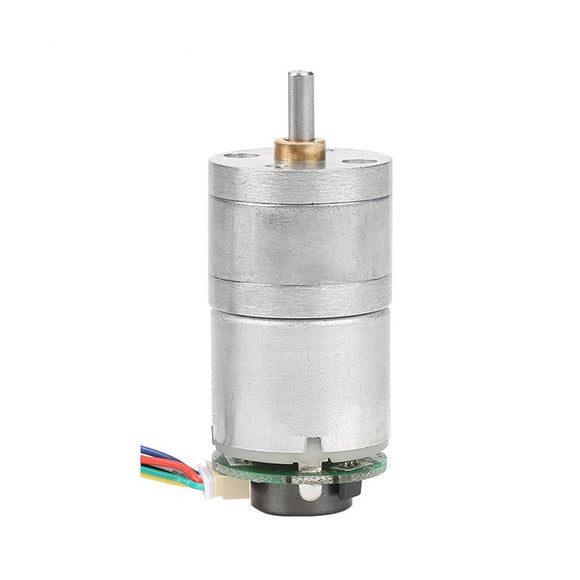 Machifit GM25-310 12V 30RPM Encoder Gear Motor DC Gear Motor with Cable