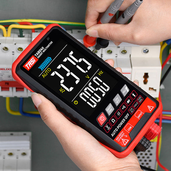 TA804A/B Digital Multimeter Professional Auto Tester Multimeter HD Color Screen Ultrathin Intelligent OHM NCV Voltage Meter