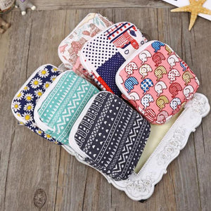 Cute Women Sanitary Napkins Bag Menstrual Pads Carrying Easy Bag