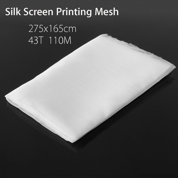 43T 110M White Polyester Silk Screen Printing Mesh Fabric Textile