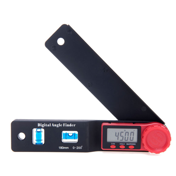0-180mm 0-200 Digital Meter Angle Inclinometer Angle Digital Ruler Electron Goniometer Protractor Angle finder Measuring Tool
