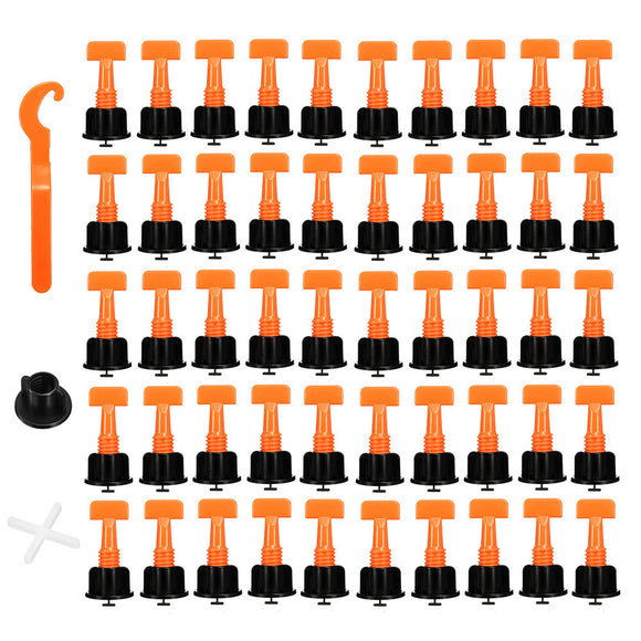 50pcs Plastic Ceramic Tile Leveler Tools Tile Leveling Locator T Leveling System Kits Tile Spacers