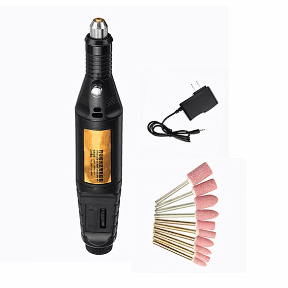 60W Mini Rotary Tools Electric Grinder Polishing Pen Drill Polisher Pen with 10 Grinding Head s