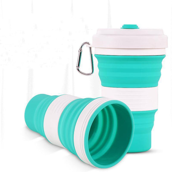 IPRee 350ml Silicone Folding Cup Portable Telescopic Water Drinking Bottle Coffee Mug