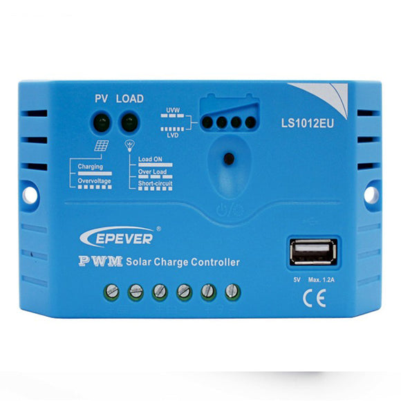 Landstar LS1012EU 10A 12V EPSOLAR Solar Charge Controller 5VDC 1.2A USB