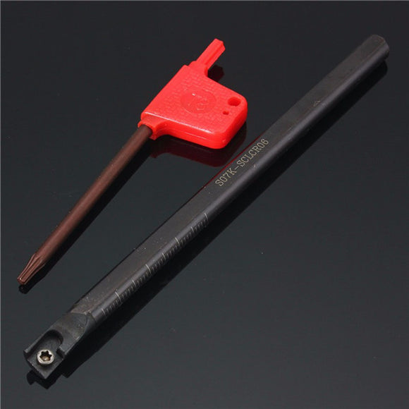 S07K-SCLCR06 7x125mm Lathe Boring Bar Turning Holder with Wrench