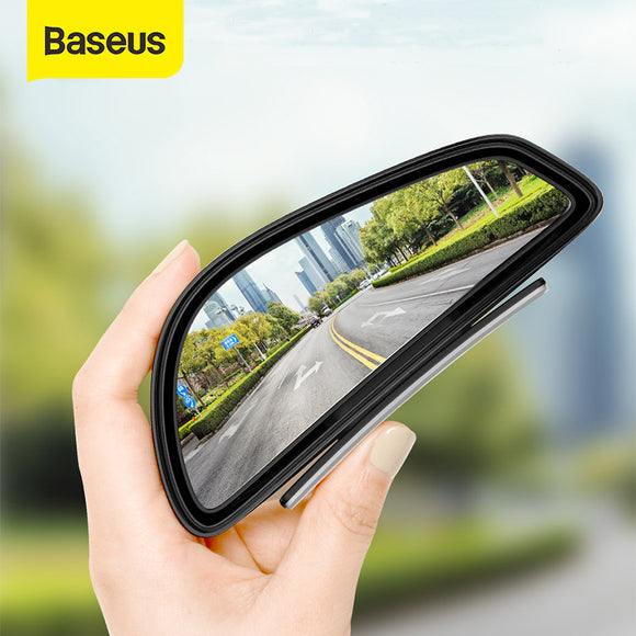 Baseus 2pcs Car Rear View Mirror Waterproof 360 Degree Wide Anger Parking Assitant Auto Rearview Safety Blind Spot Mirrors