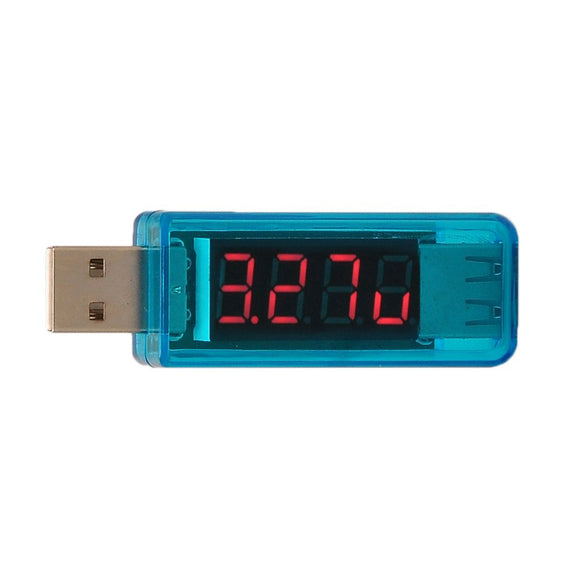 KW-202 Digital Display USB Portable Tension Tester Volt Meterr Battery Tester - Blue