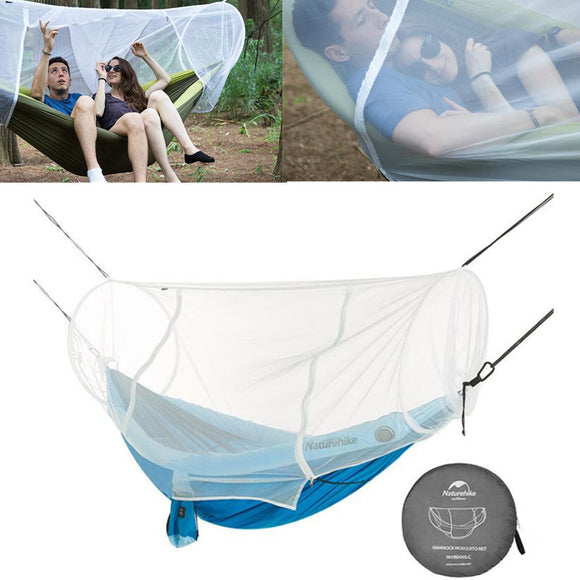 Naturehike NH18D003-C 1-2 People Mosquito Bug Net Tunnel Shape For Hammock Swing Bed Outdoor Camping