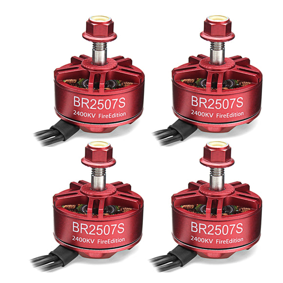 4X Racerstar 2507 BR2507S Fire Edition 2400KV Brushless Motor For RC Drone FPV Racing Frame