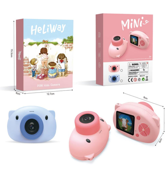 Heliway Cartoon Pig Camera for Children 1080P Normal Card Version Photograph Educational Toys