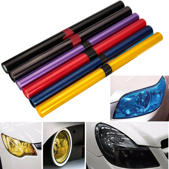 Car Light Cover Auto Vehicle Shade Taillight Headlight PVC Foil Film Cover 16 x 48