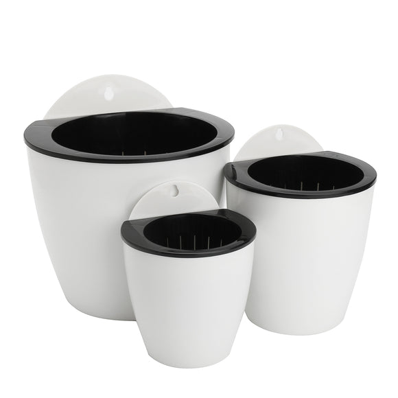 Creative Self Watering Planting Plant Flower Pot Wall Hanging Plastic Planter Home Decor S/M/L
