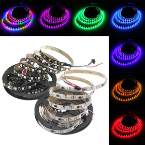 5M 57.5W DC 12V WS2811 300 SMD 5050 LED RGB Changeable Flexible Strip Light Individually addressabl