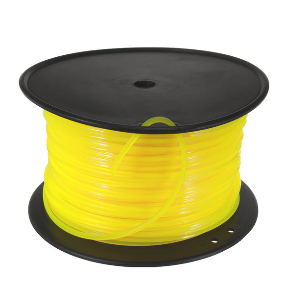 100m Yellow Square 3mm Wire Cord Plastic For STIHL Strimmer Trimmer Head Mower