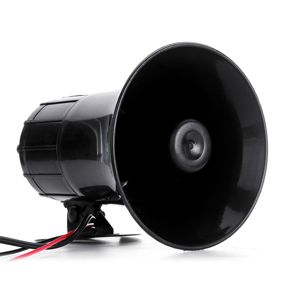 400W Warning Alarm Police Fire Siren Horn PA Speaker MIC System 3 Sound Loud