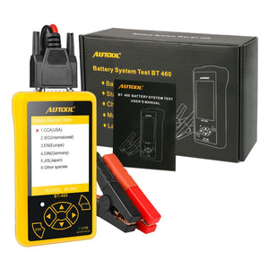 AUTOOL BT460 12V 24V Battery Meaurement Analyzer Heavy Duty Power Tester Car Diagnostic Scanner