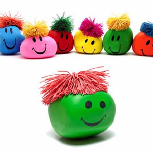 1PC Funny Novelty Gift Creative Vent Human Face Ball Anti Stress Relief Toy Soft Bouncing Squeeze