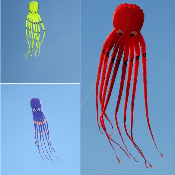 35Inches Octopus Kite Outdoor Sports Toys For Kids Single Line Parachute Toys