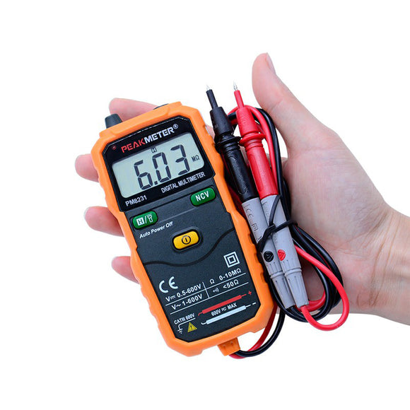 PEAKMETER PM8231 NCV Multimeter Intelligent Digital Multimeter Portable Universal Strap Lighting