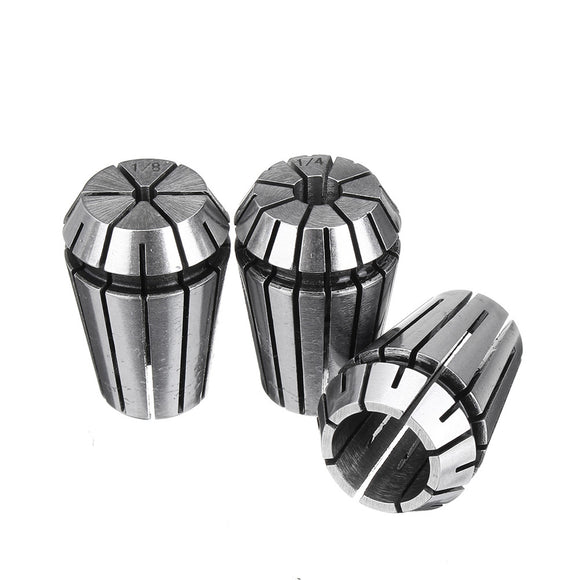 3pcs ER20 1/8 Inch 1/4 Inch 1/2 Inch CNC Spring Collet Carving Machine Milling Chuck Collet