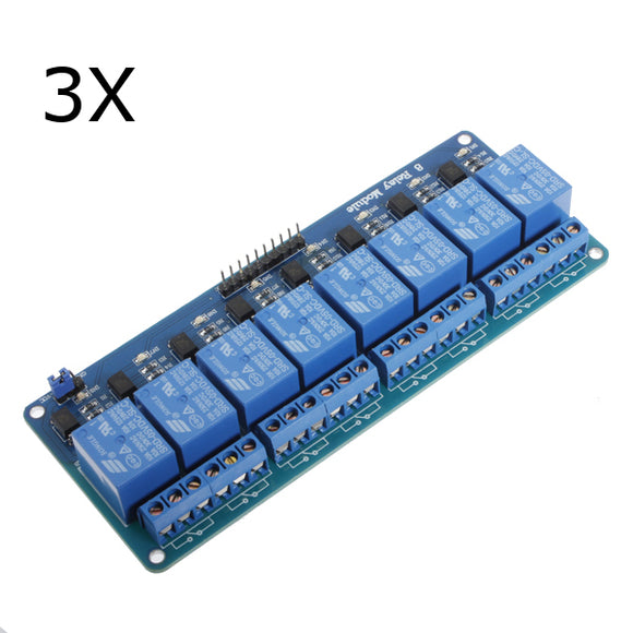 3Pcs Geekcreit 5V 8 Channel Relay Module Board For Arduino PIC AVR DSP ARM