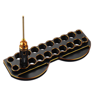 20 Holes CNC Metal Screwdriver Holder Repairing Tool Hoder