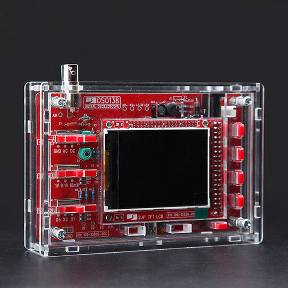 Original JYETech DSO138 DIY Digital Oscilloscope Kit 13804K Version With Acrylic Housing