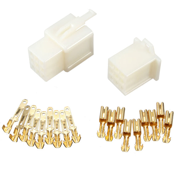 ABS Plastic Shell 9 Way 2.8mm Mini Connector Kit Blade Terminal Kits