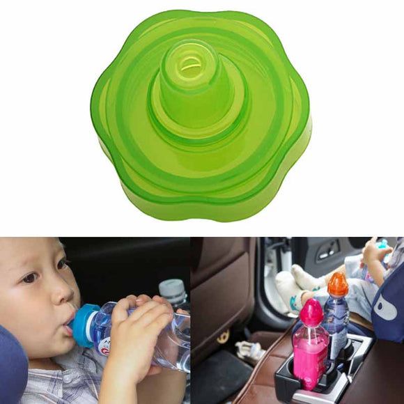 IPRee 2Pcs/set Children Kids Outdoor Water Bottle Straw Cover Drinking Water Spill Proof Converter Car Travel